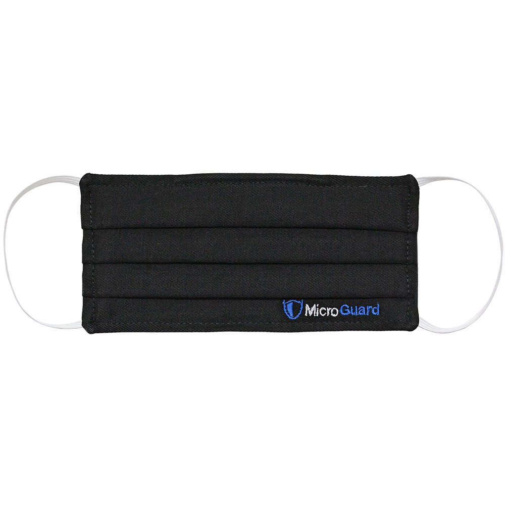 Máscara de Proteção facial masculina em tecido 2 camadas - Microplus - Microguard Preta
