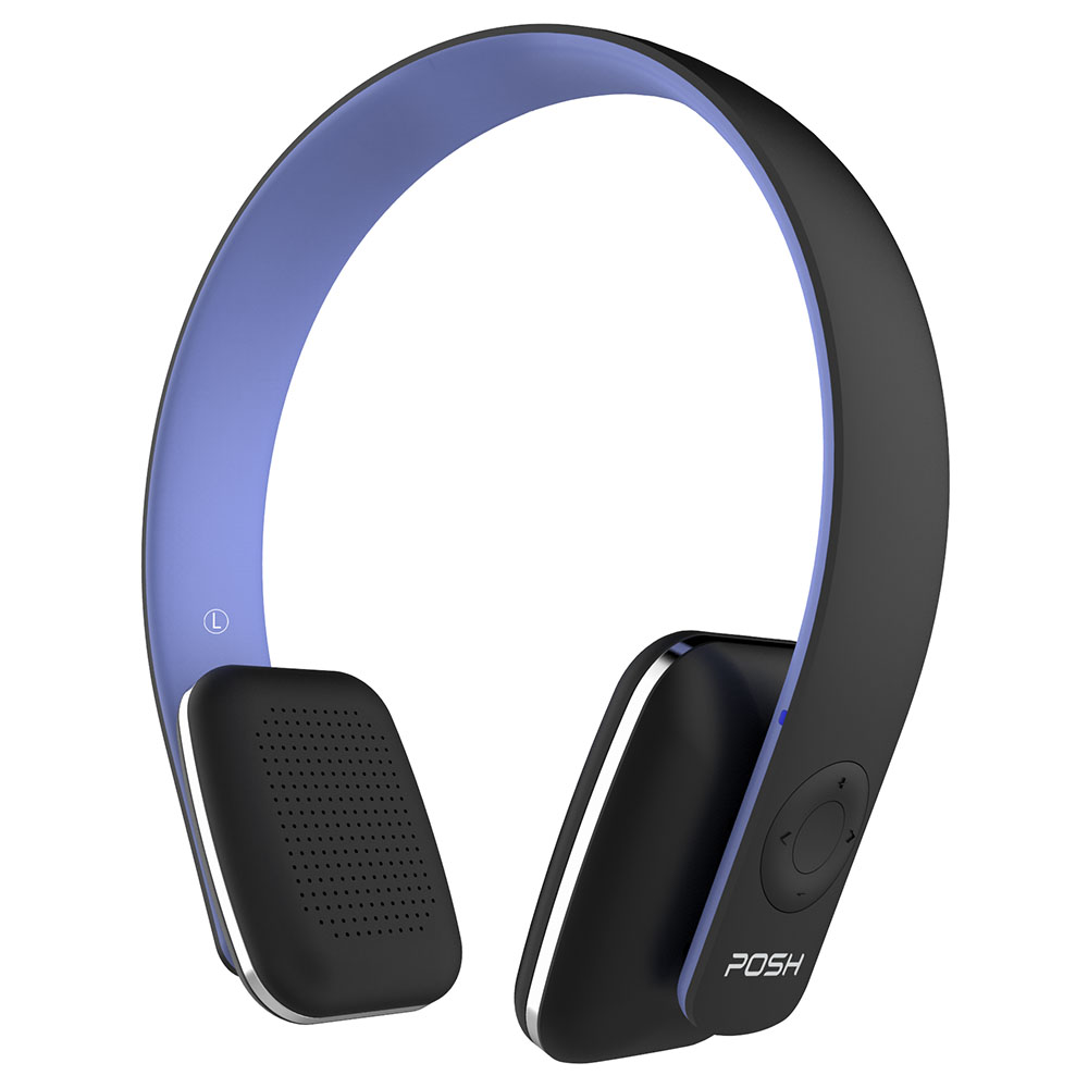 Headphone Urban Posher, Alta Resolução, Tecnologia EDR, Bluetooth Wireless Sem Fio,Microfone embutido Azul