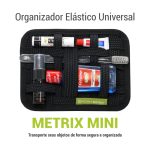 Organizador Metrix Posher Elástico Universal MINI para Transportar Cosméticos, Dispos Eletrônicos