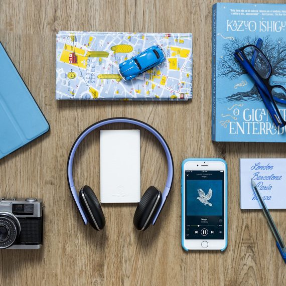 Headphone Urban Posher, Alta Resolução, Tecnologia EDR, Bluetooth Wireless Sem Fio,Microfone embutido Azul