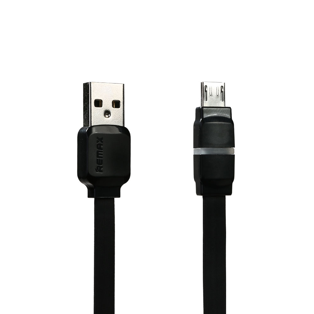 Cabo Flat Micro USB para USB LED Indicador de Carga 1m Breathe BK 32_2_0_U