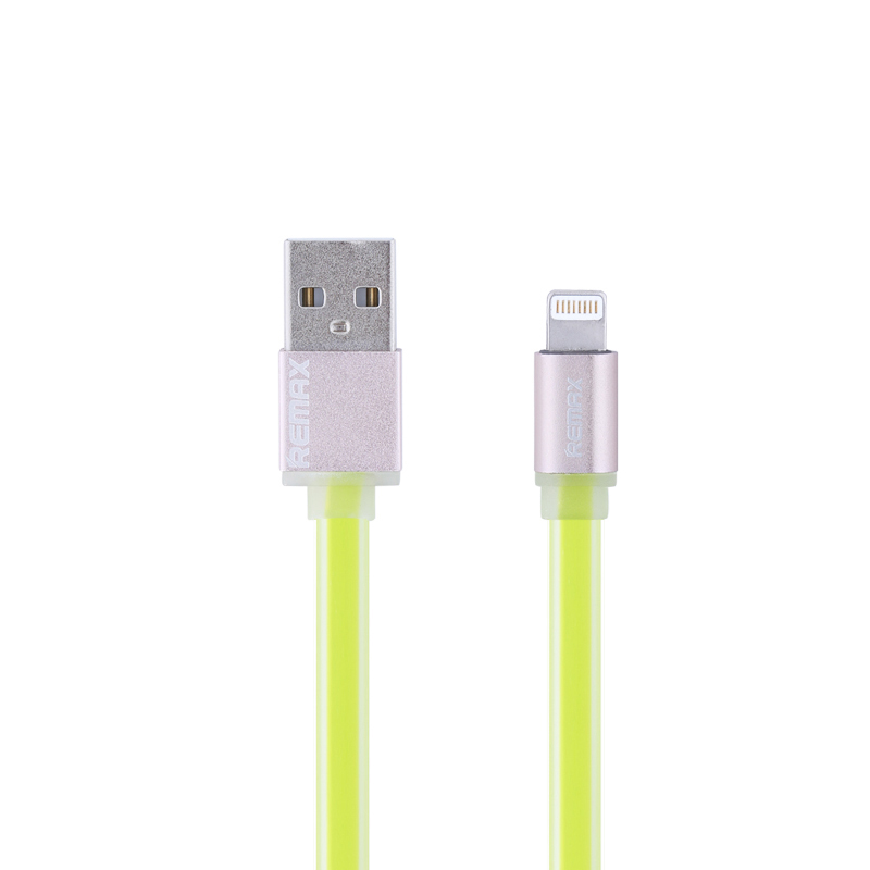 Cabo Flat Lightning para USB 1M Colorful Verde 28_14_0_U