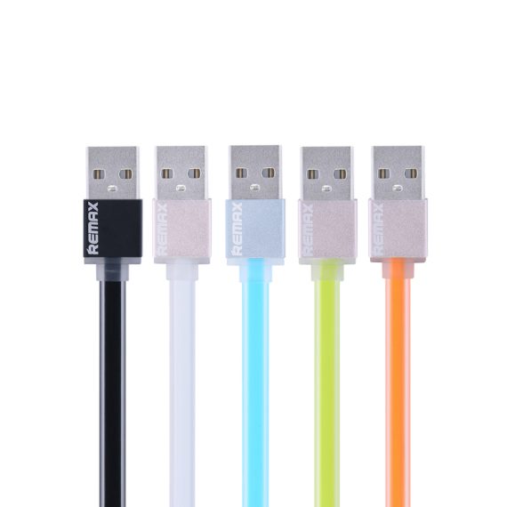 Cabo Flat Posher Lightning para USB 1M Colorful Branco 28_4_0_U