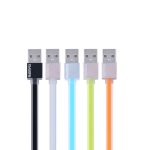 Cabo Flat Posher Micro USB para USB Celular 1M Colorful Azul 38_12_0_U