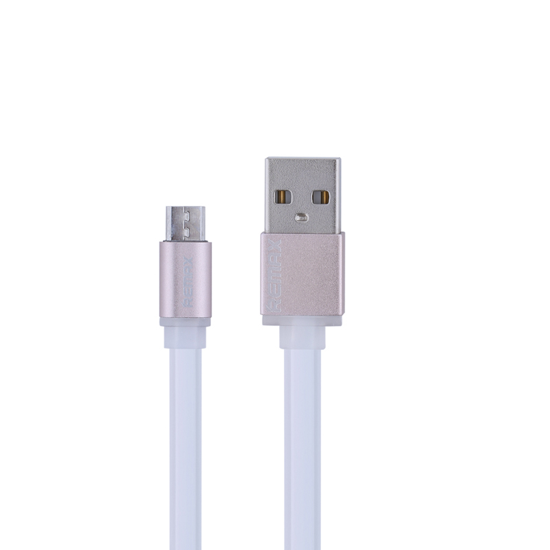 Cabo Flat Posher Micro USB para USB Celular 1M Colorful Branco 38_4_0_U