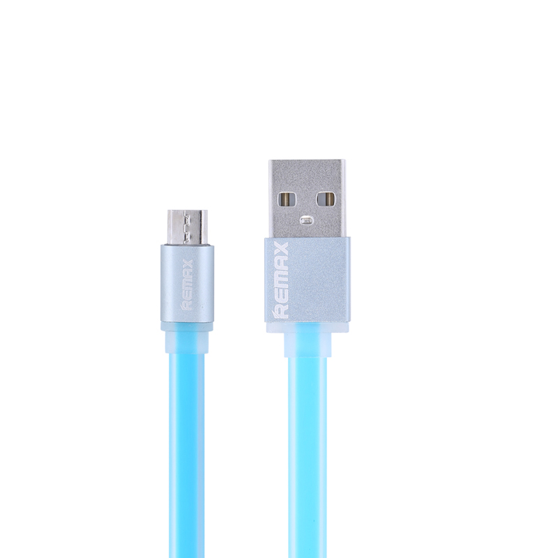 Cabo Flat Posher Micro USB para USB Celular 1M Colorful Azul 38_12_0_U