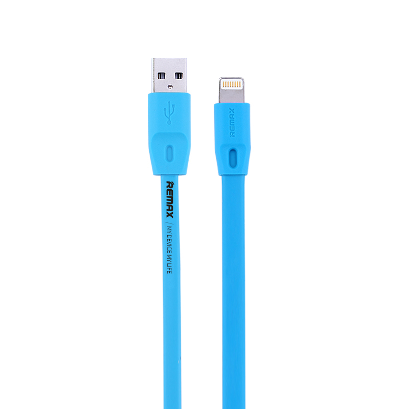 Cabo Flat Posher Lightning para USB Celular 2M Fullspeed Azul 24_12_0_U