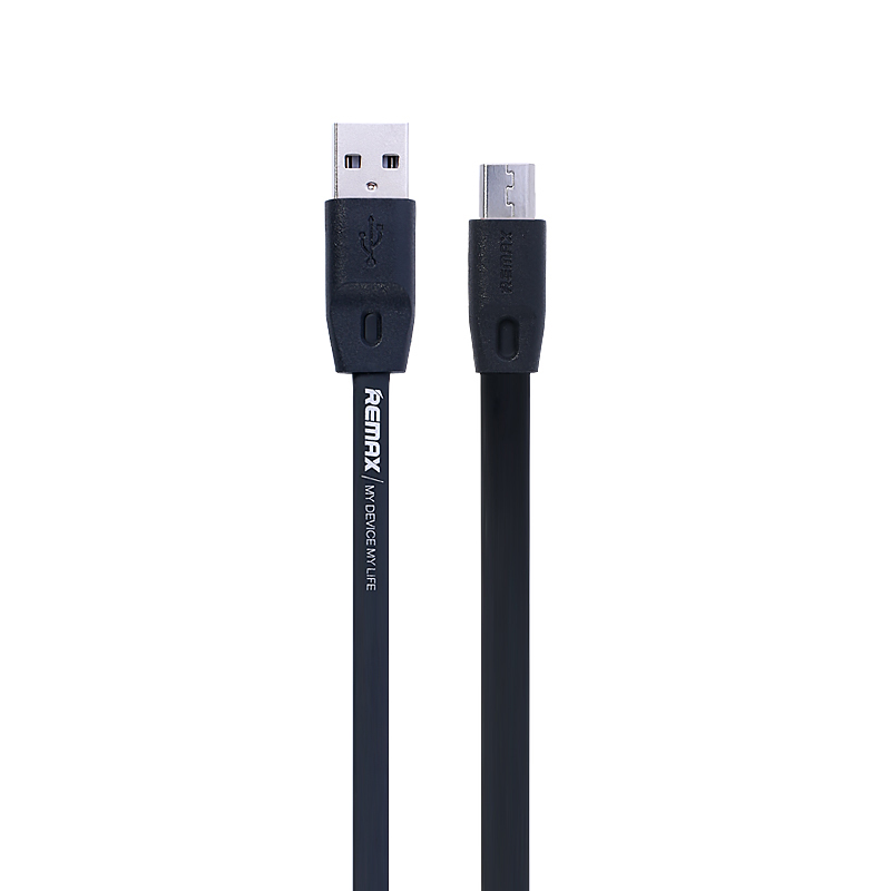 Cabo Flat Posher Micro USB para USB Celular 2m Fullspeed Preto 34_2_0_U