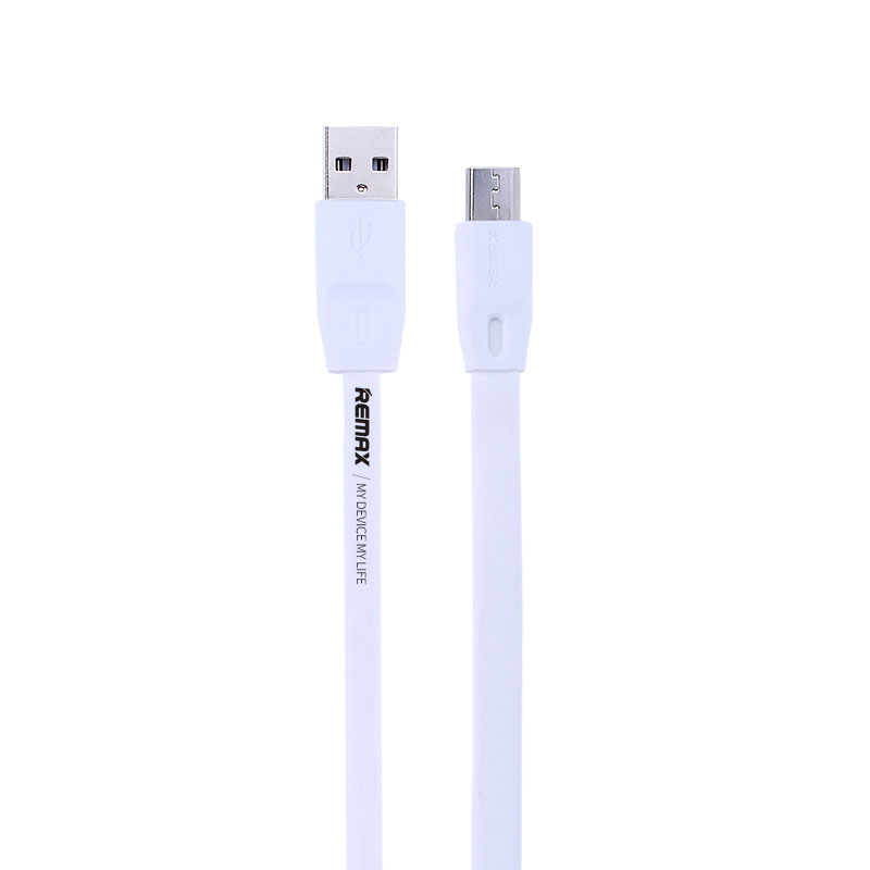 Cabo Flat Posher Micro USB para USB Celular 2M Fullspeed Branco 34_4_0_U